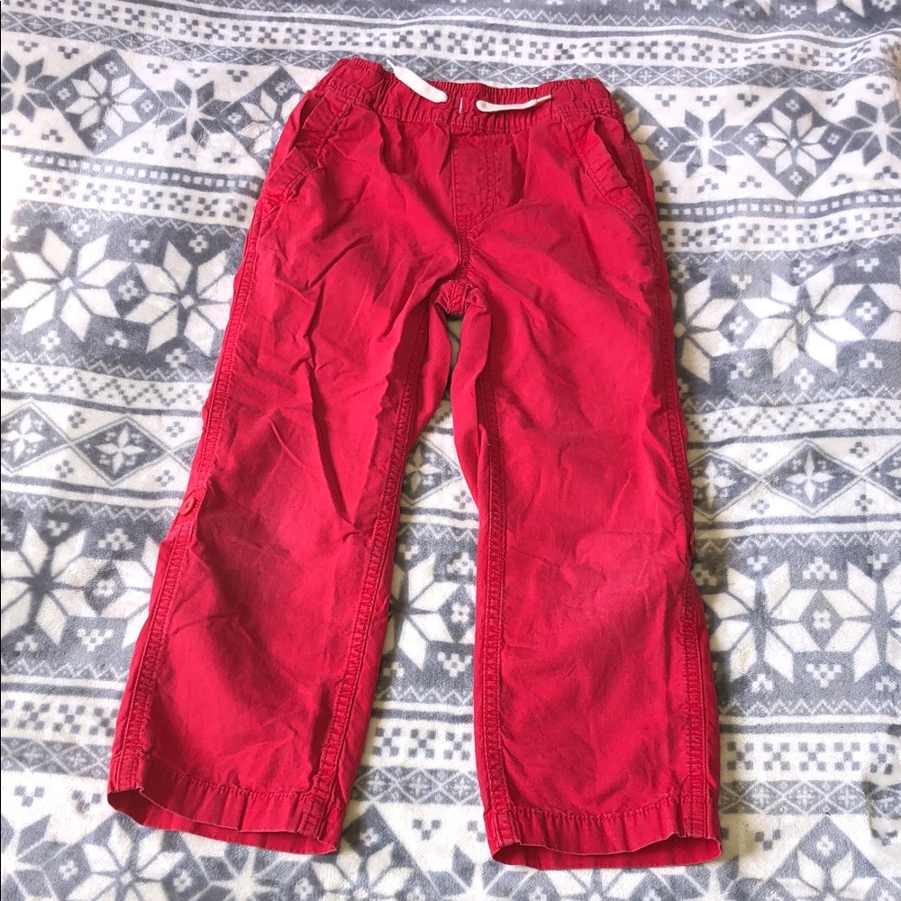 The Children's Place Bright Red Pull-On Casual Pants